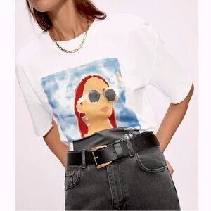 NWOT Zara printed T-shirt sz M